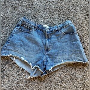 Size 16/33 Abercrombie & Fitch curve love high-rise 90s cutoff shorts